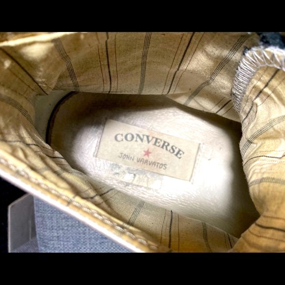 Converse x John Varvatos Leather Hi Chuck Taylor Black Metallic Silver. - Picture 9 of 9